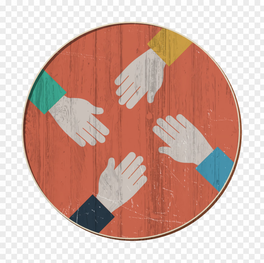 Peach Sign Language Teamwork And Organization Icon PNG