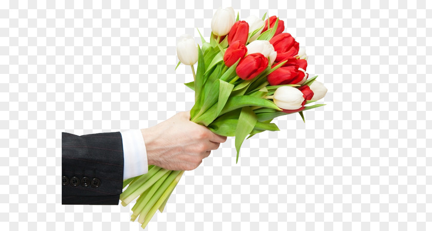 Tulip International Women's Day 8 March Flower Bouquet PNG