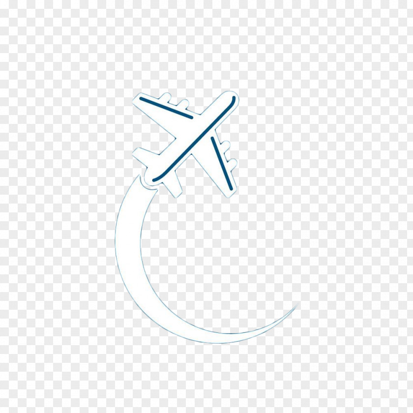 White Aircraft Flight Route Brand Angle Pattern PNG