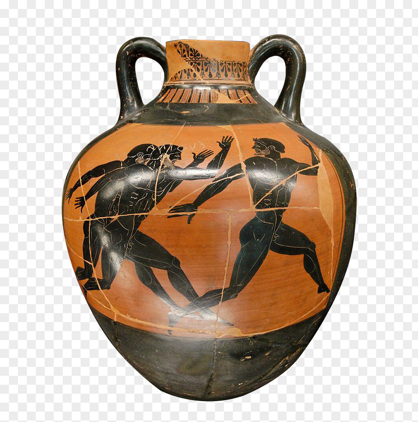 Ancient Greece Panathenaic Amphora Les Jeux Olympiques Dans L'Antiquité Olympic Games History PNG