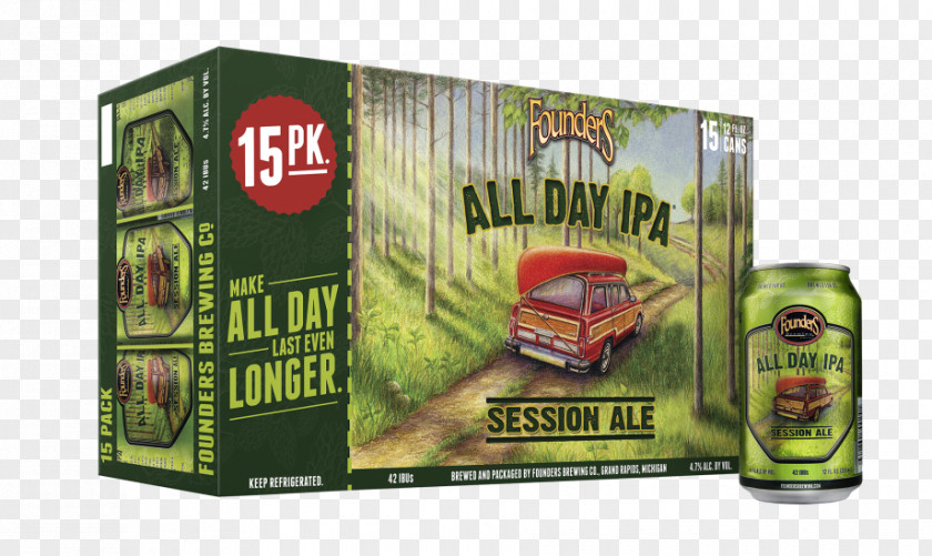 Beer Founders Brewing Company India Pale Ale Founder's All Day IPA PNG