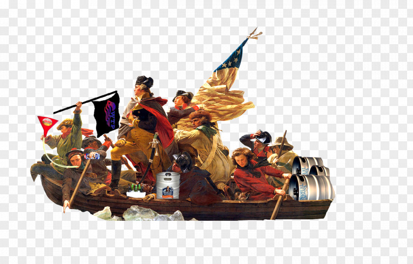 Painting Washington Crossing The Delaware George Washington's Of River Crossing, New Jersey PNG