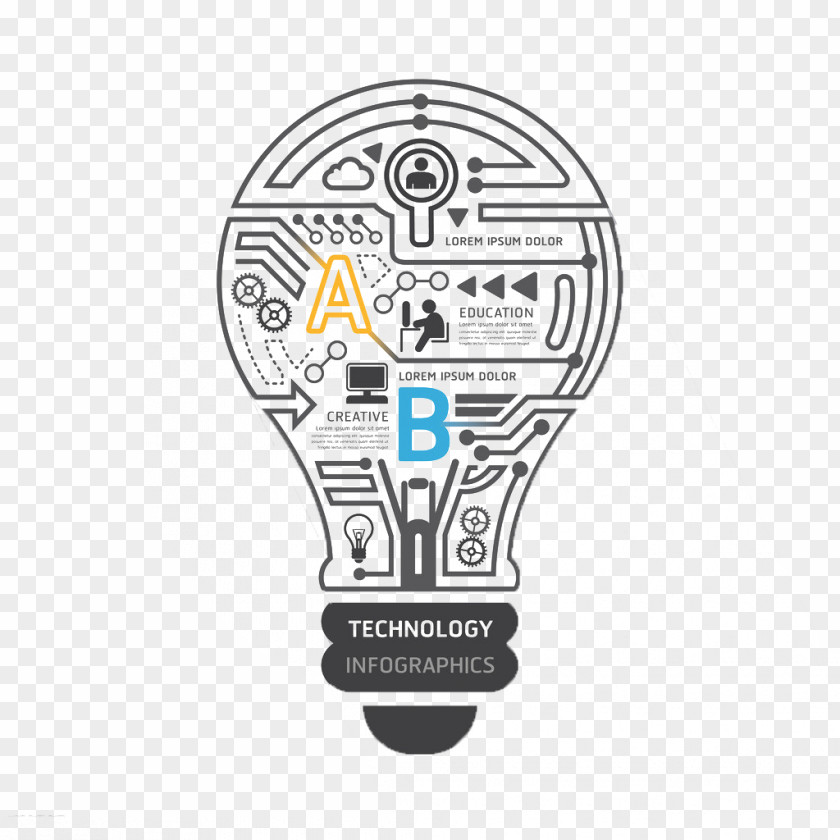 Creative Idea Lamp Infographic Royalty-free Electronic Circuit Clip Art PNG