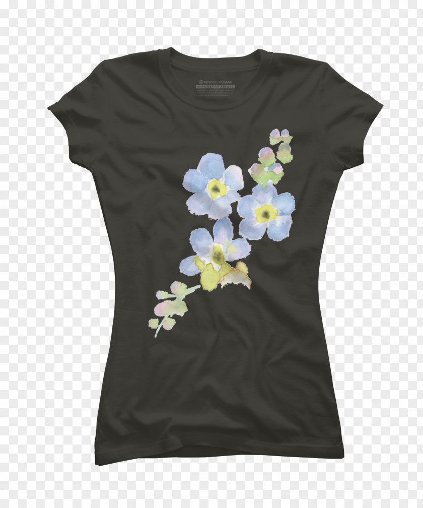 Forget Me Not T-shirt Hoodie Sleeve Top PNG
