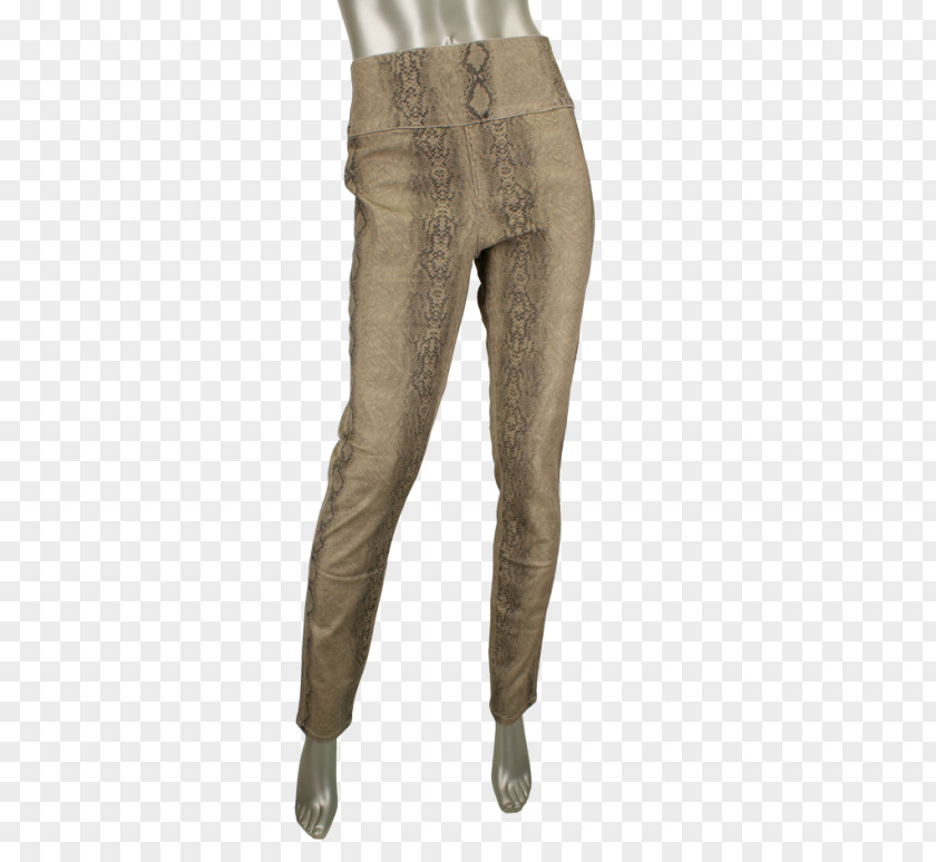 Jeans Waist Khaki Leggings PNG