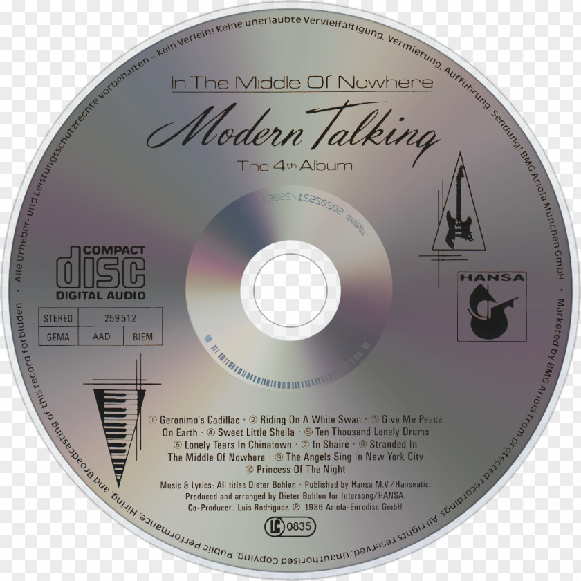 Modern Talking Compact Disc PNG