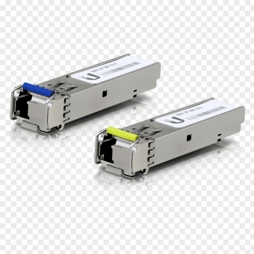 Single-mode Optical Fiber Small Form-factor Pluggable Transceiver Ubiquiti U Single-Mode Gigabit Ethernet Networks PNG