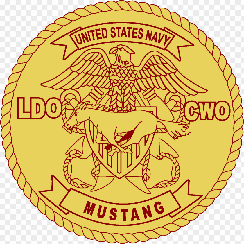 United States Navy Limited Duty Officer Mustang Chief Warrant PNG