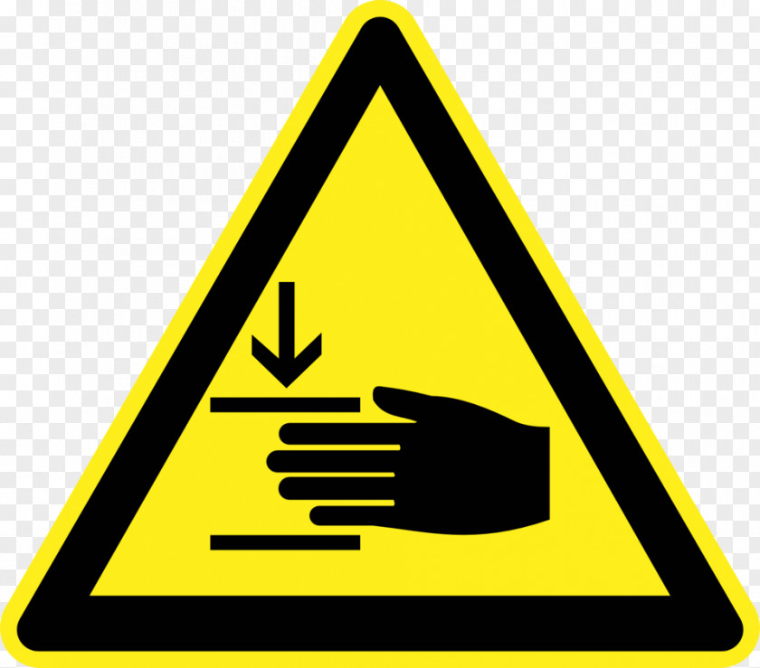 Warning Sign Hazard Risk Hand Safety PNG
