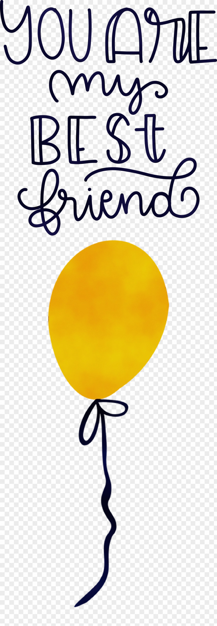 Balloon Yellow Line Happiness Meter PNG