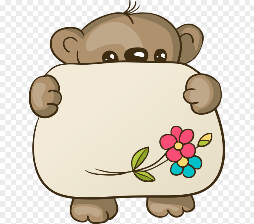 Bear Name Tag Pin Label Paper PNG