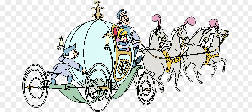 Cinderella Classic Clip Art Carriage Fairy Godmother PNG