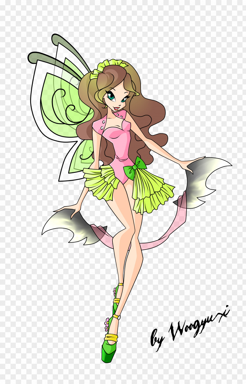 Fairy Flowering Plant Costume Design Clip Art PNG