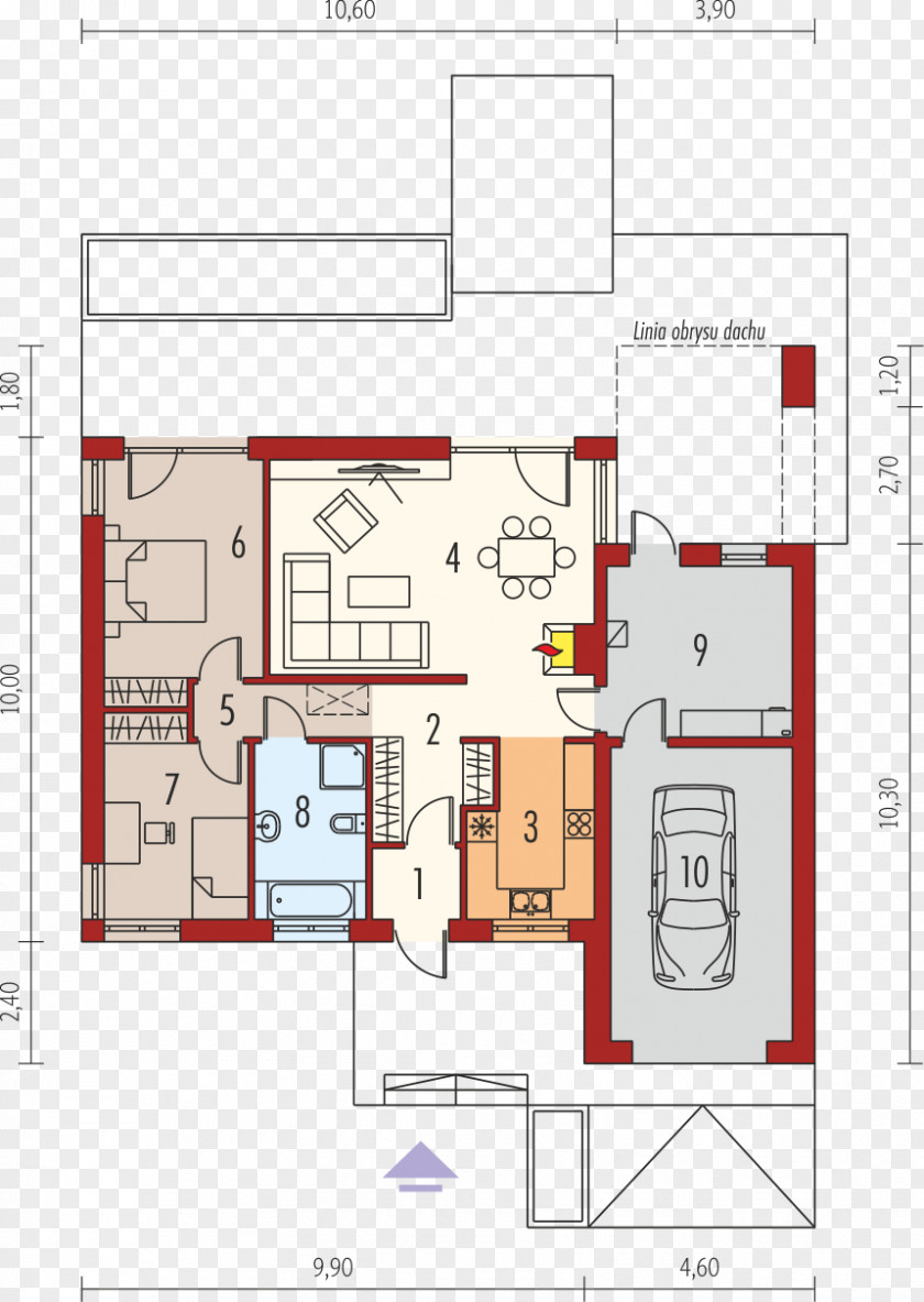 House Floor Plan Roof Home PNG