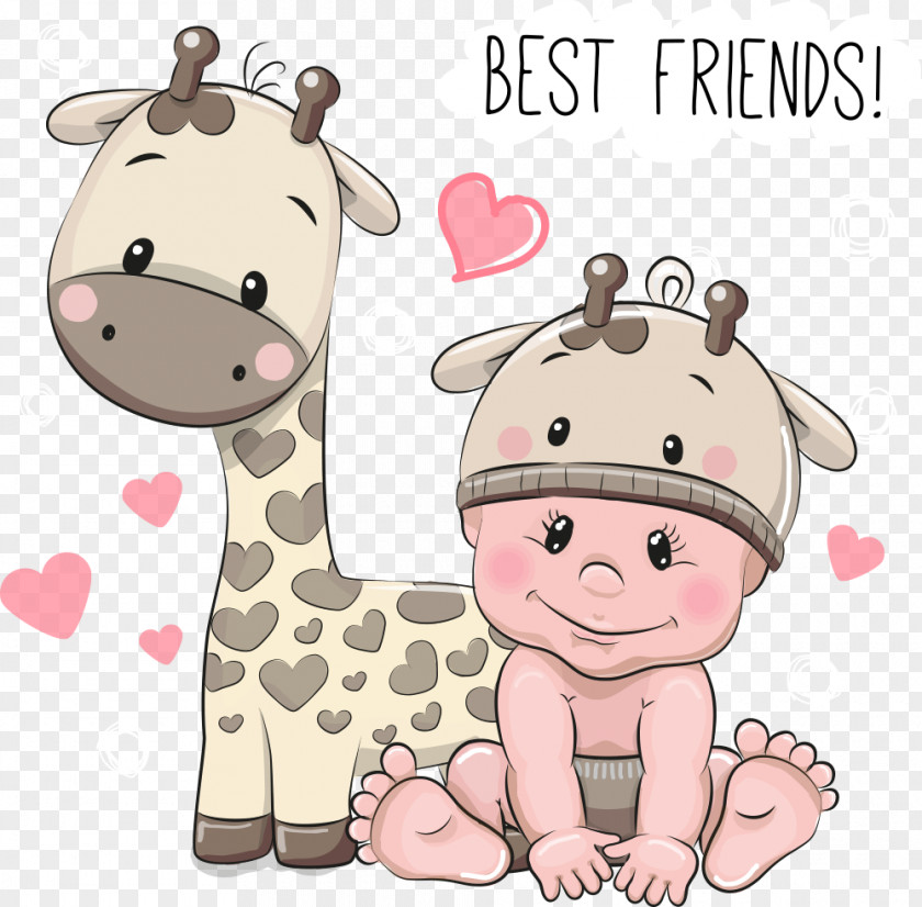 Vector Giraffe Kids Cartoon Infant Stock Photography Illustration PNG