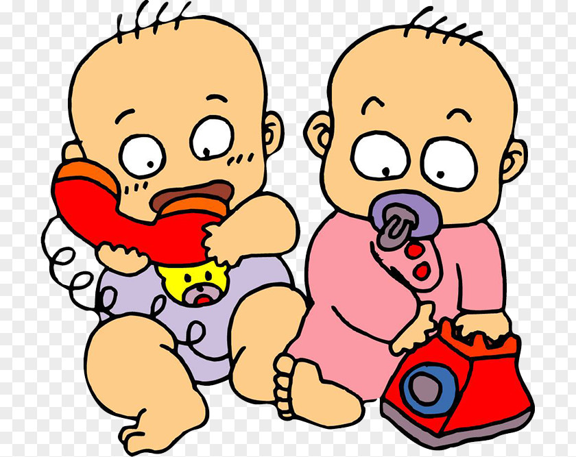Baby, Listen To The Phone Telephone Cartoon Child PNG