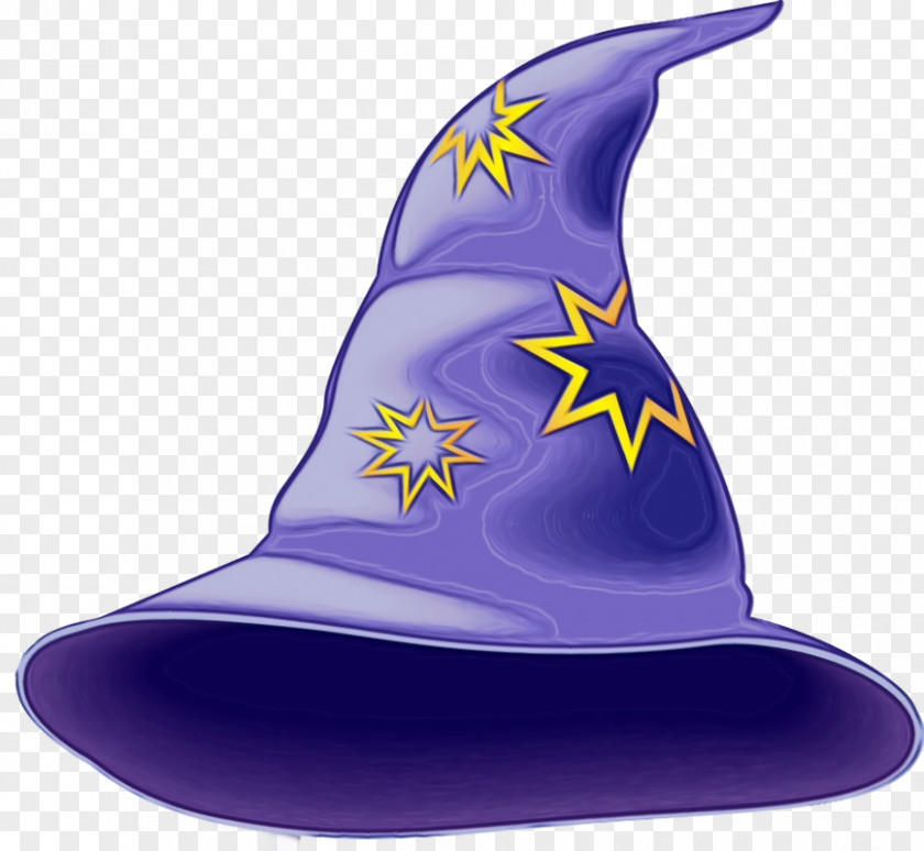 Fashion Accessory Electric Blue Witch Hat Purple Costume PNG