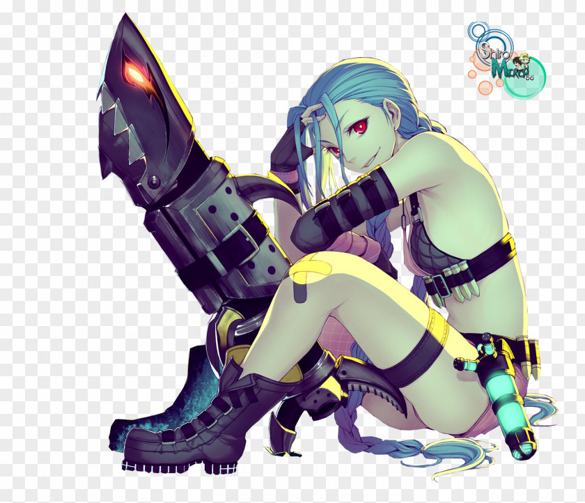 League Of Legends Jinx Sticker Anime PNG of Anime, Pic clipart PNG