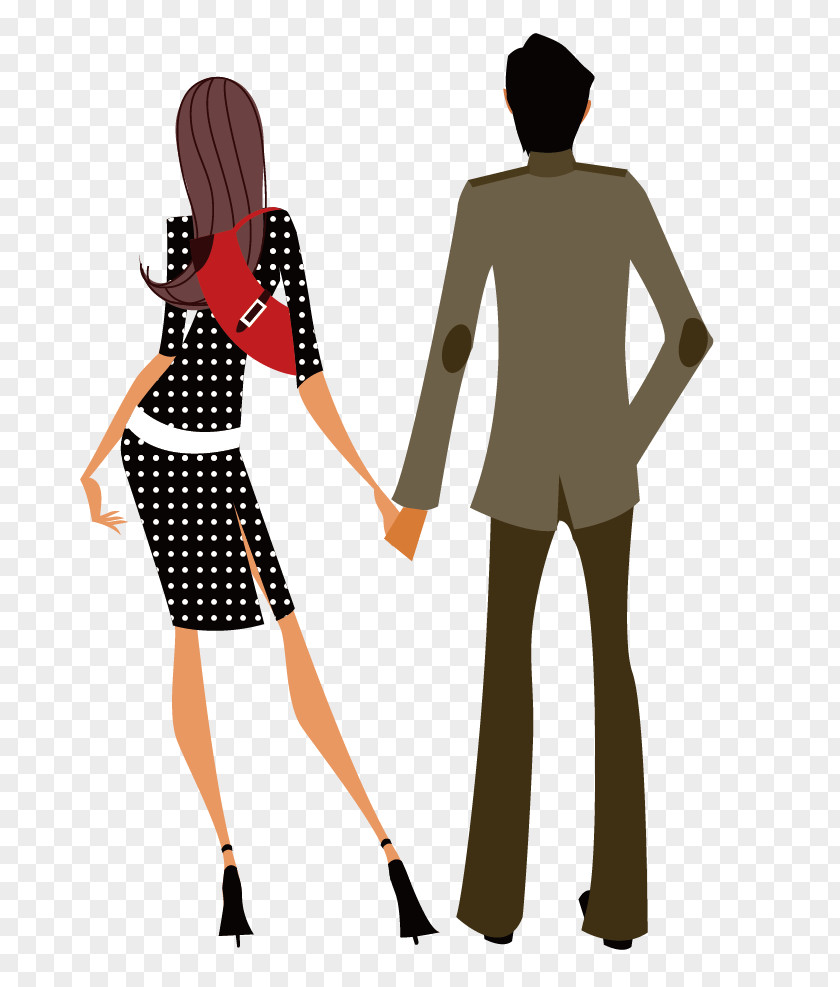 Comics Couple Holding Hands Roppongi Friendship Tag Facebook PNG