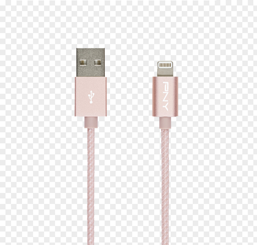 GOLD ROSE Lightning Electrical Cable IPhone USB Adapter PNG