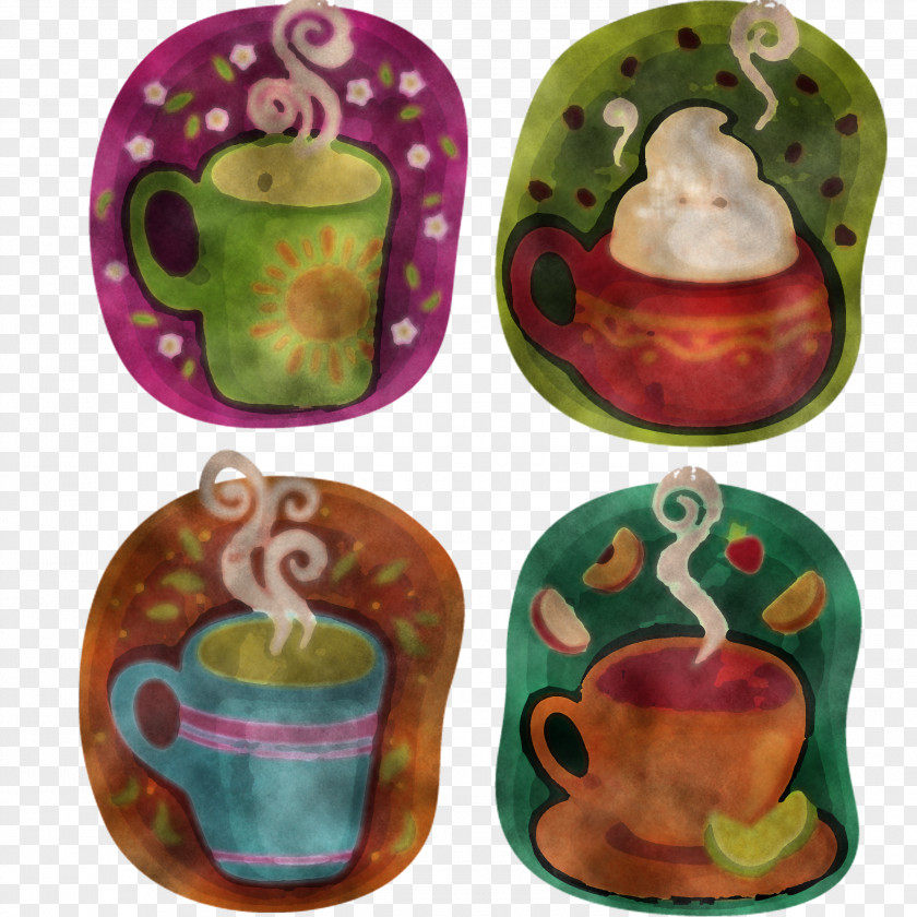 Green Teacup Cup Tableware Ceramic PNG