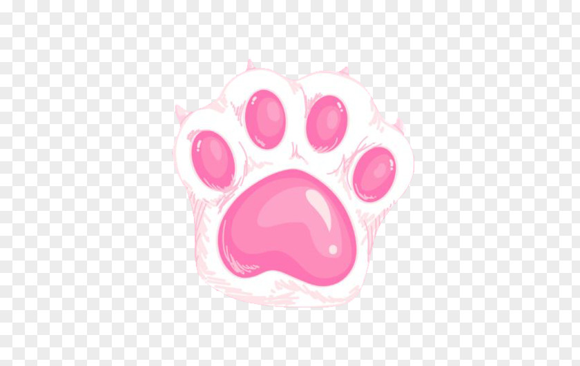 Pink Cute Cat Claws Dog Paw Kitten PNG