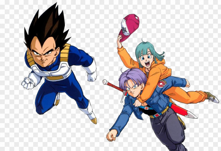 Bulma Y Trunks Vegeta Goku Gohan PNG