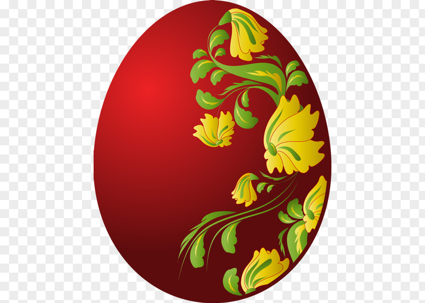 Egg Tube Floral Design Easter Flowering Plant PNG