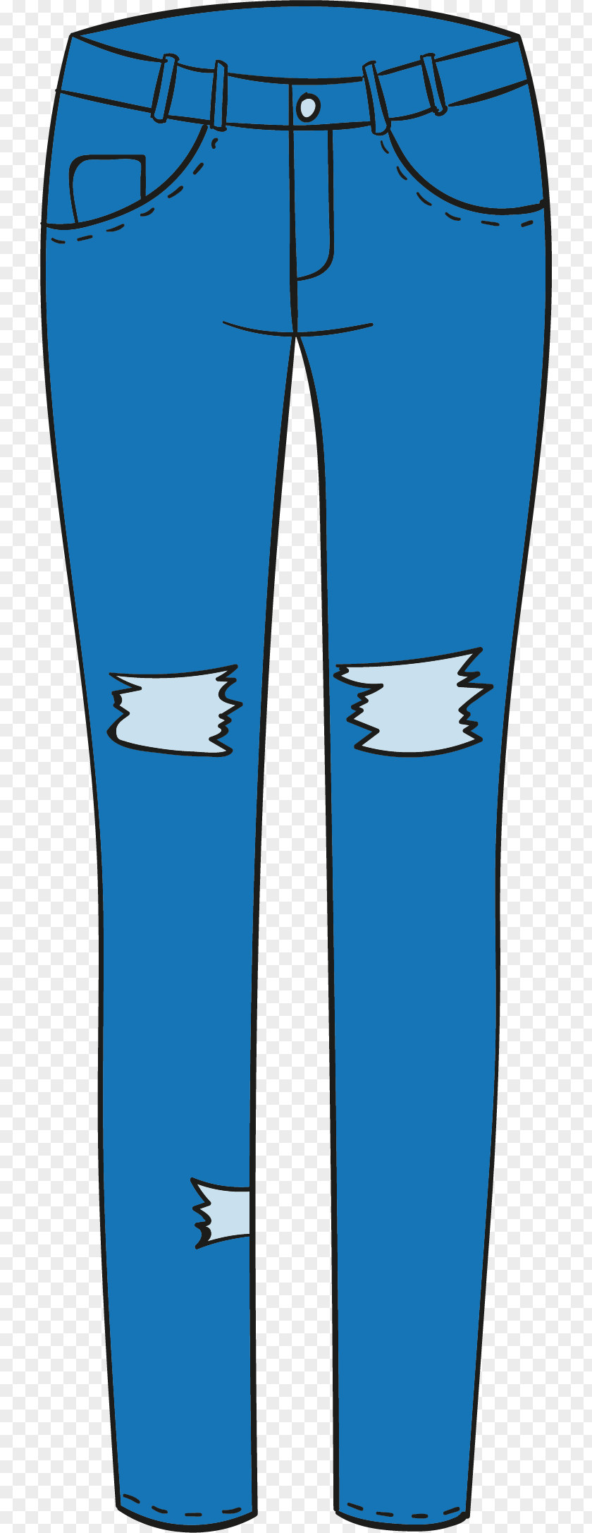 Vector Blue Jeans Drawing Euclidean PNG