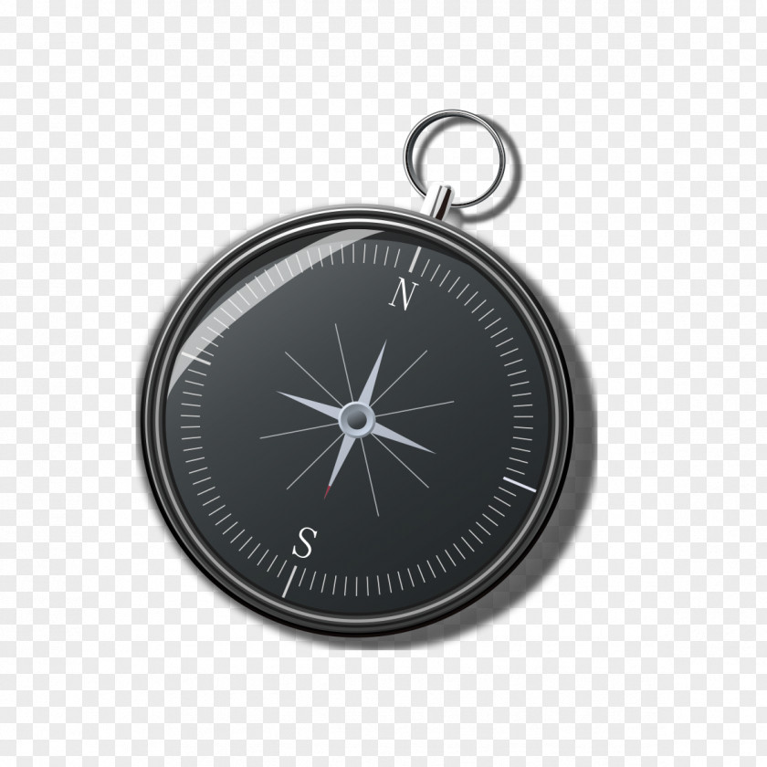 Black Compass Computer File PNG