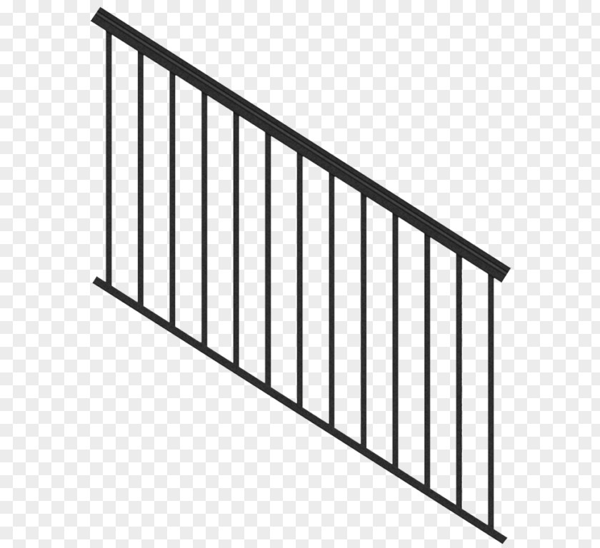 Stairs Handrail Baluster Aluminium Guard Rail PNG