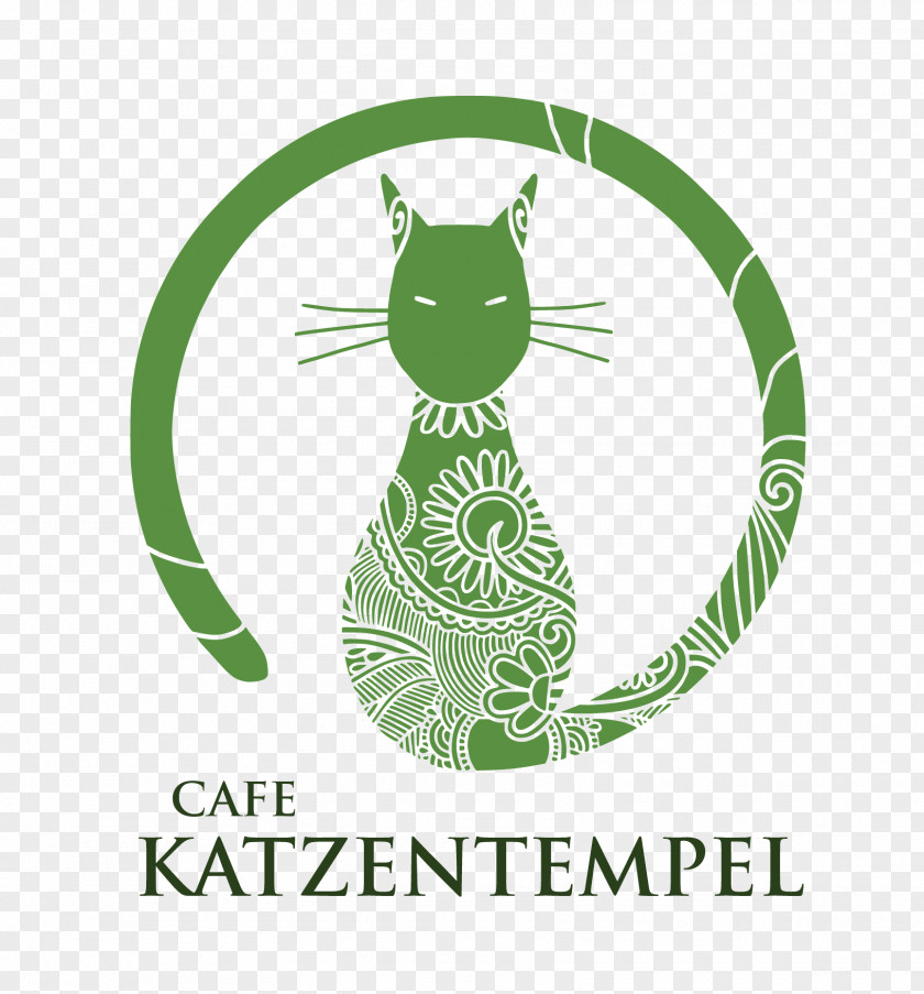 Cafe Logo Cat Café Katzentempel Coffee PNG