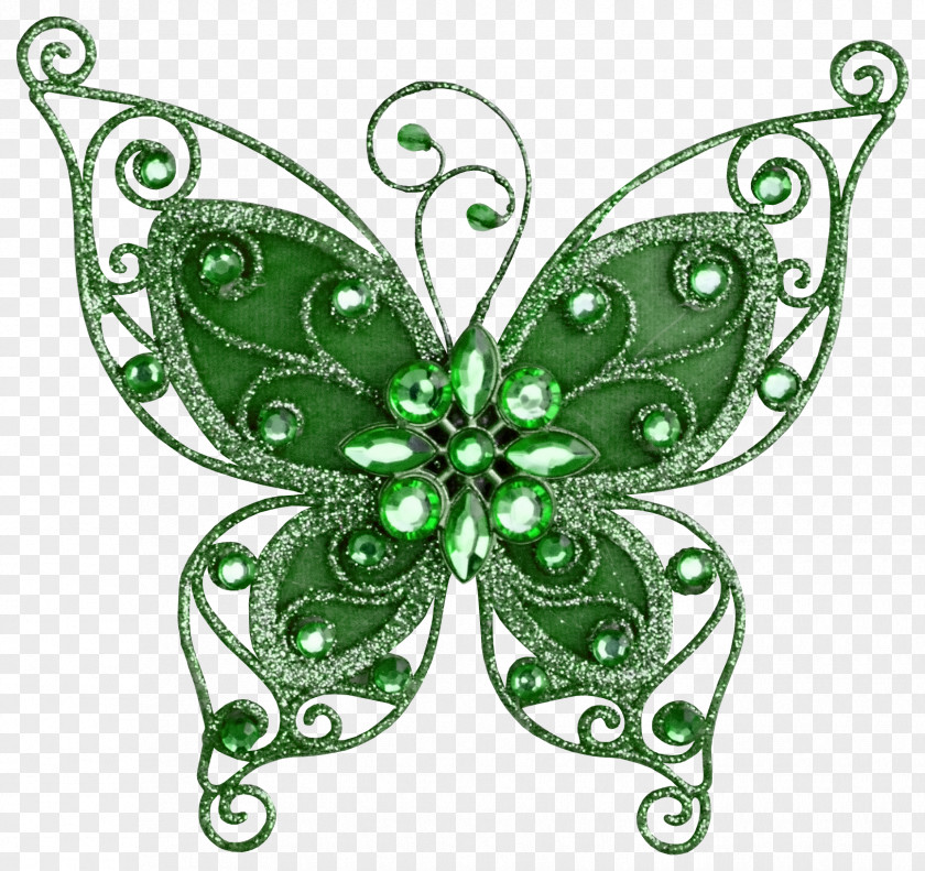 Decorative Butterfly Model Jewellery Ornament Clip Art PNG