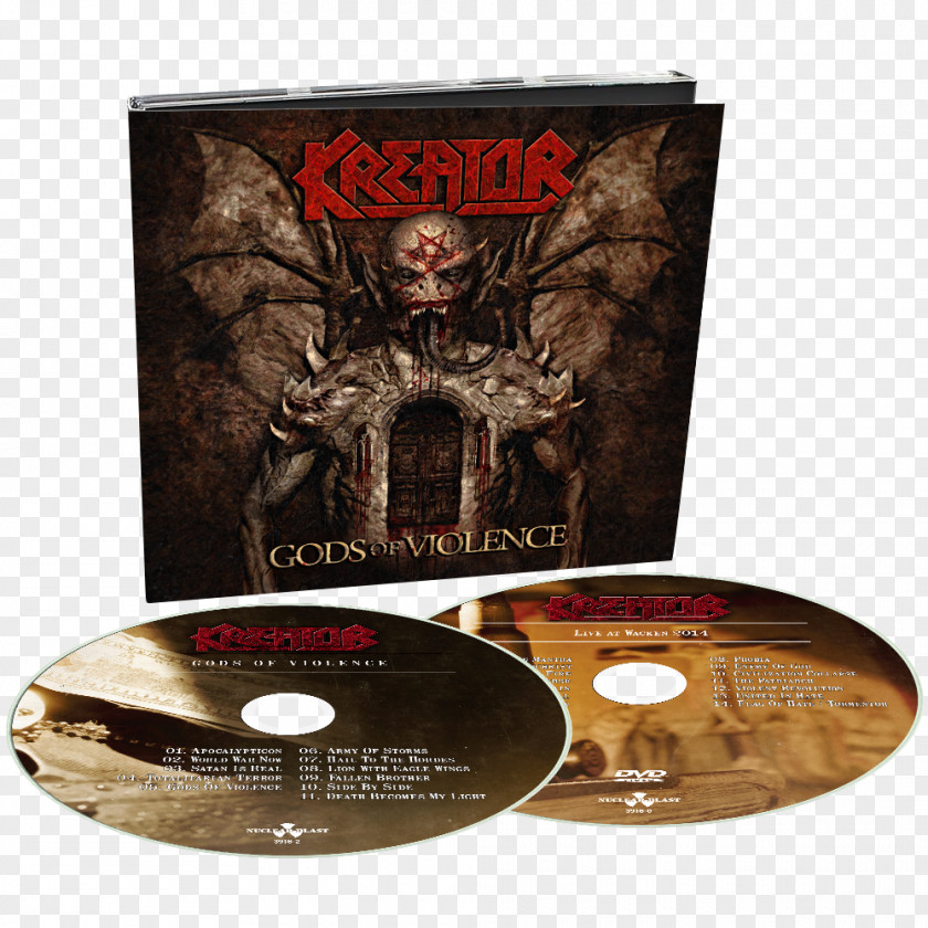 Dvd Kreator Gods Of Violence Thrash Metal Album Compact Disc PNG
