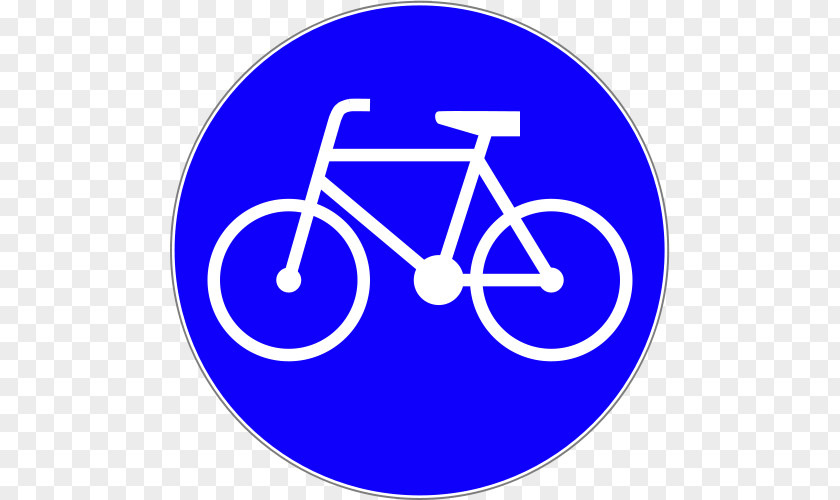 Road Mandatory Sign Cyclist Traffic Pedestrian PNG