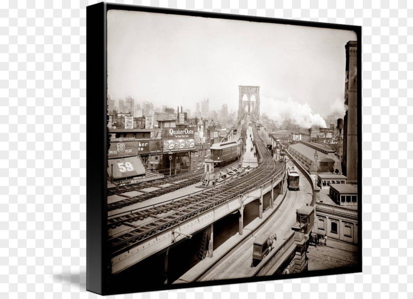 Bridge Gallery Wrap Picture Frames Brooklyn Terminal Market Merchants Association Giclée Canvas PNG