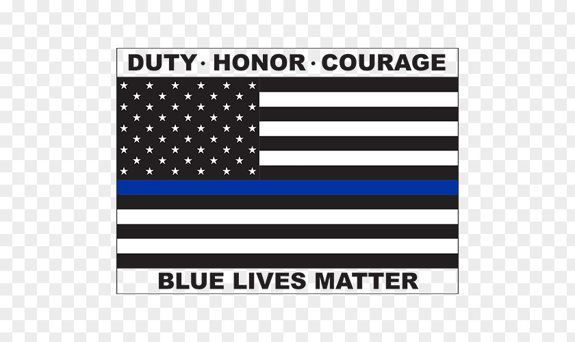 Decorative Material Line Blue Lives Matter Thin Flag Of The United States PNG