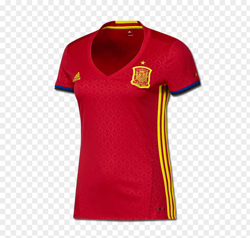 Football UEFA Euro 2016 Spain National Team Jersey PNG