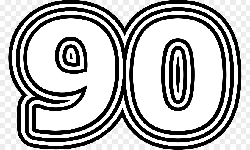 Fun Number 90 Logo Brand Clip Art Font Pattern PNG