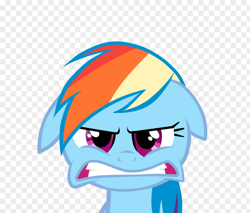 A Mad Face Rainbow Dash My Little Pony PNG