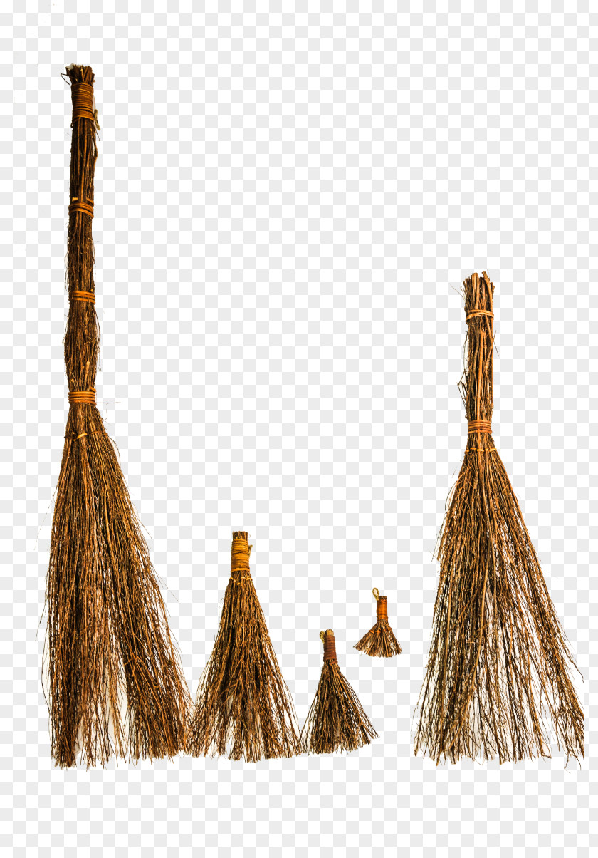 Broom Household Cleaning Supply Brown Rope PNG