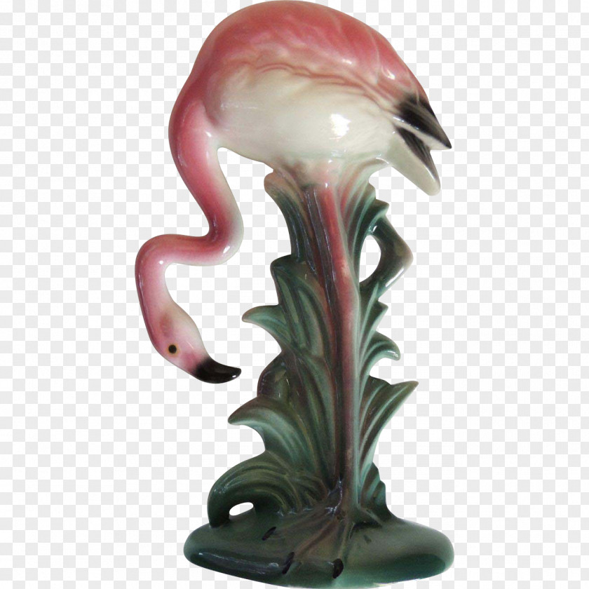 Flamingo Water Bird Vase Artifact Figurine PNG