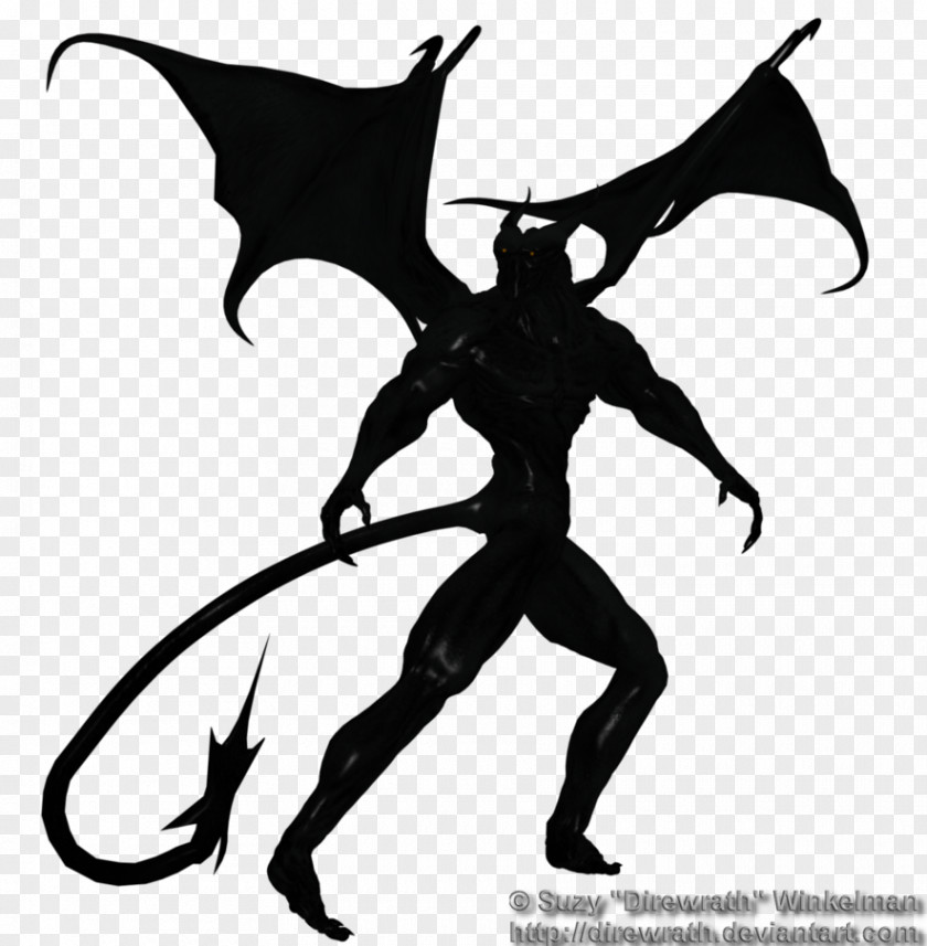Demon Tail Silhouette Clip Art PNG