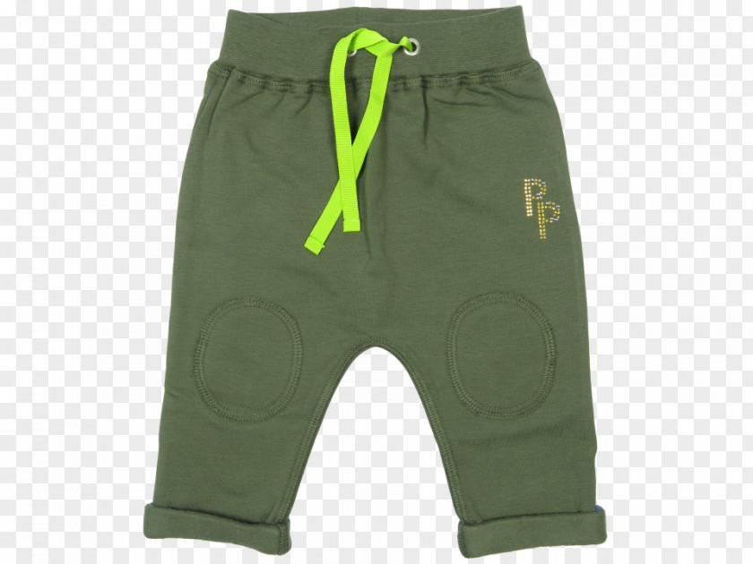 Folded Pants Green Shorts PNG