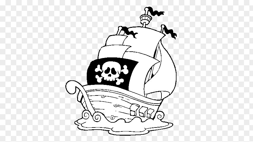 Pirate Coloring Book Boat Drawing Ship PNG