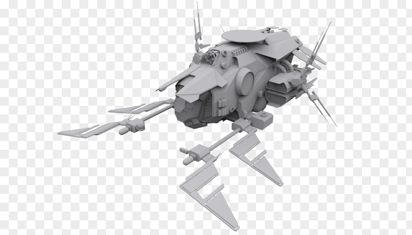 Sci Fi Spacecraft .3ds 3D Computer Graphics CGTrader Helicopter Low Poly PNG