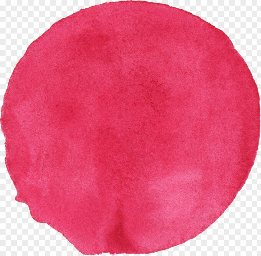 Watercolour Red Pink Magenta Maroon Circle PNG