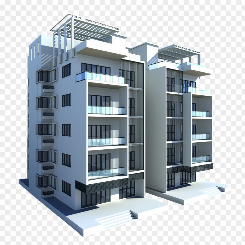 Building Ranchi Architecture Commercial 3D Modeling PNG