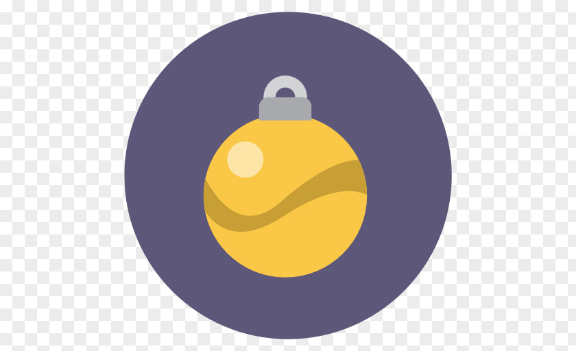 Christmas Ball Symbol Yellow PNG