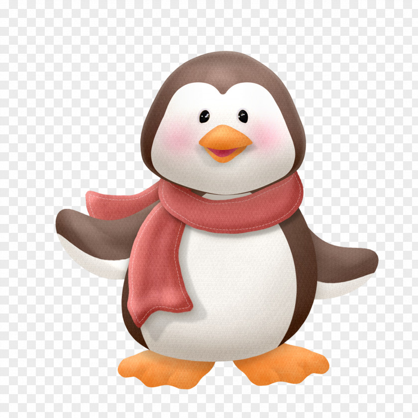 Penguin Christmas Clip Art PNG
